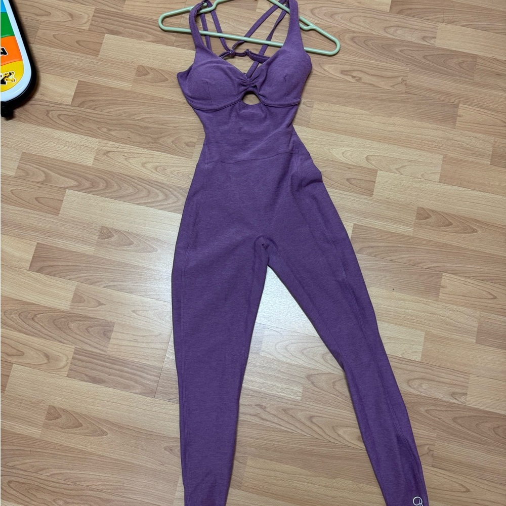 Bombshell Sportswear Purple Backless onesie